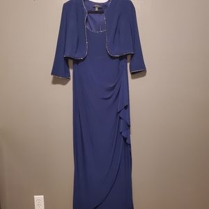 R & M Richards dark blue 2 PC  dress
